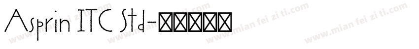 Asprin ITC Std字体转换